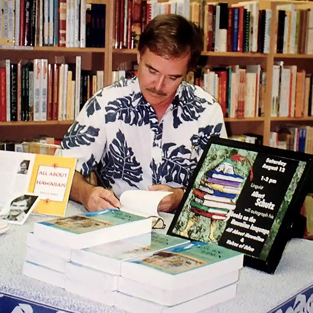 Albert Schütz at a book signing event